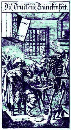 Men Smoking with Death